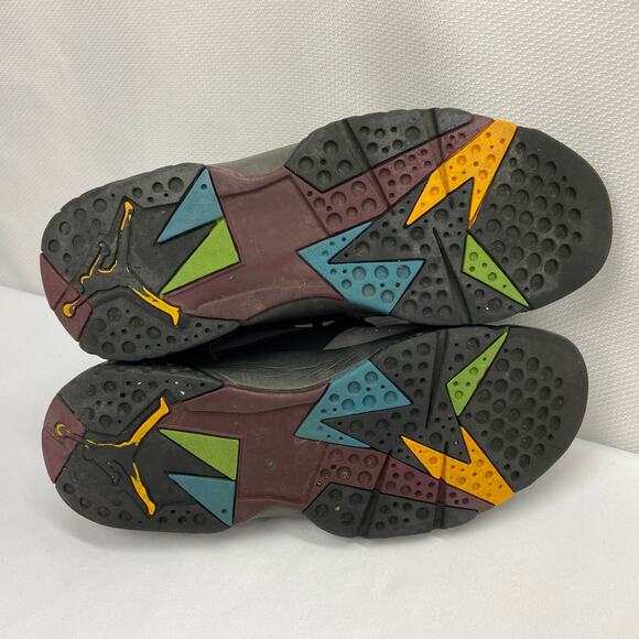 NIKE AIR JORDAN VII 7 RETRO BLACK BORDEAUX GRAPHITE GREY FOG BRED 304775-034 9.5 - Picture 10 of 11